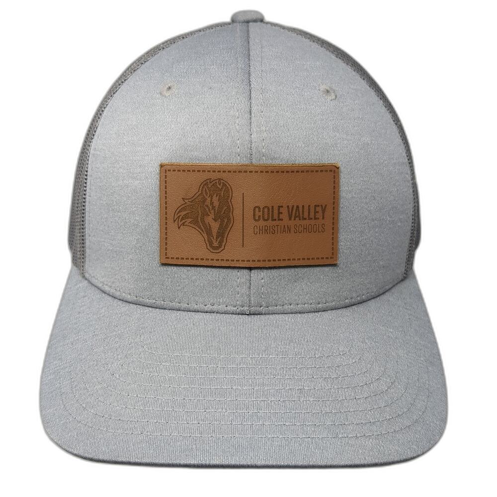 Cole Valley Christian Schools Snapback Trucker Hat Gray One Size Poly Team 365